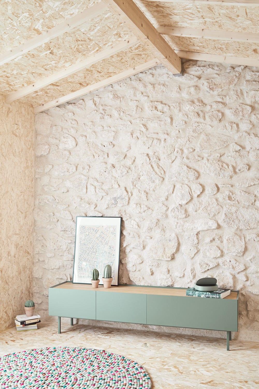 Szafka RTV ARISTA zielony Teulat Eye on Design