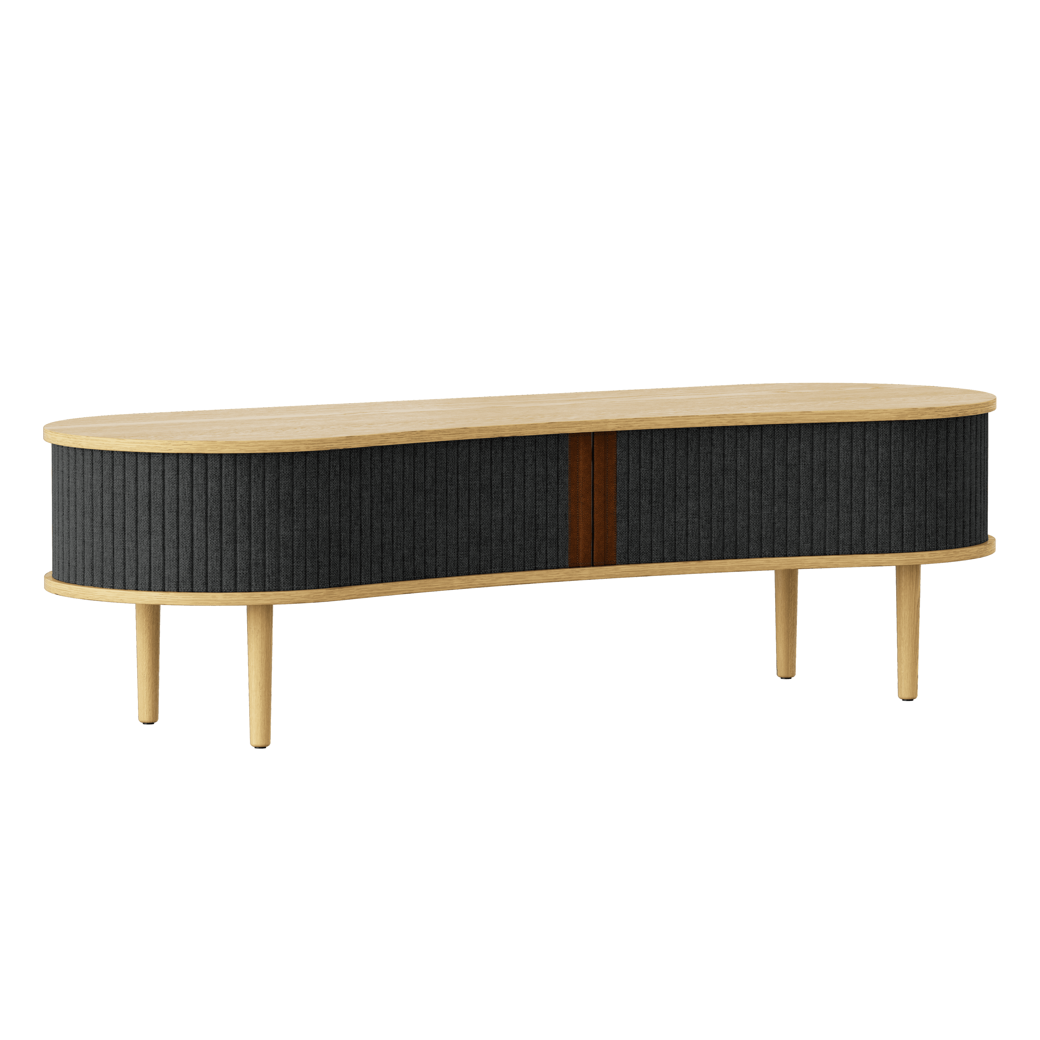 Szafka RTV AUDACIOUS antracytowy z dębem UMAGE Nie Eye on Design