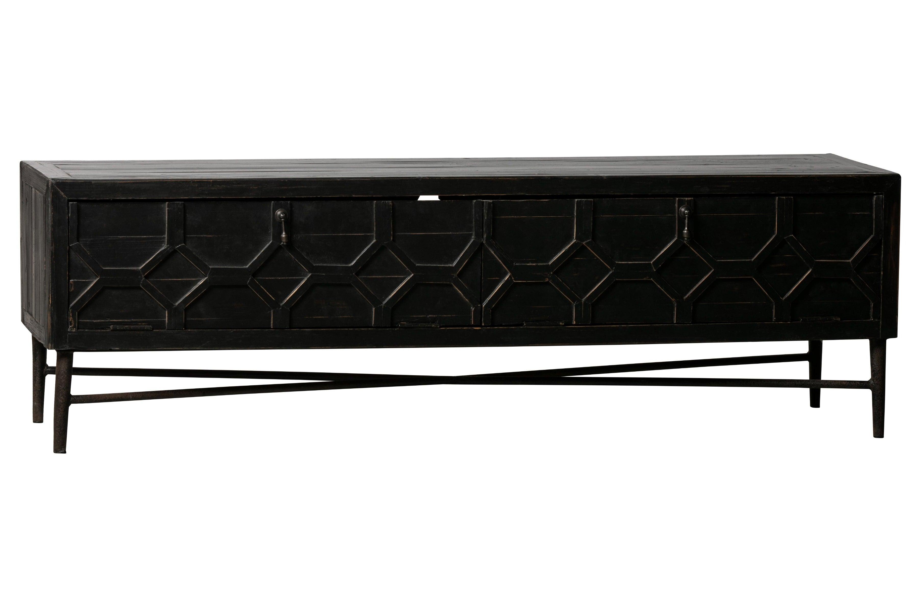 Szafka RTV BEQUEST czarne drewno Be Pure Eye on Design