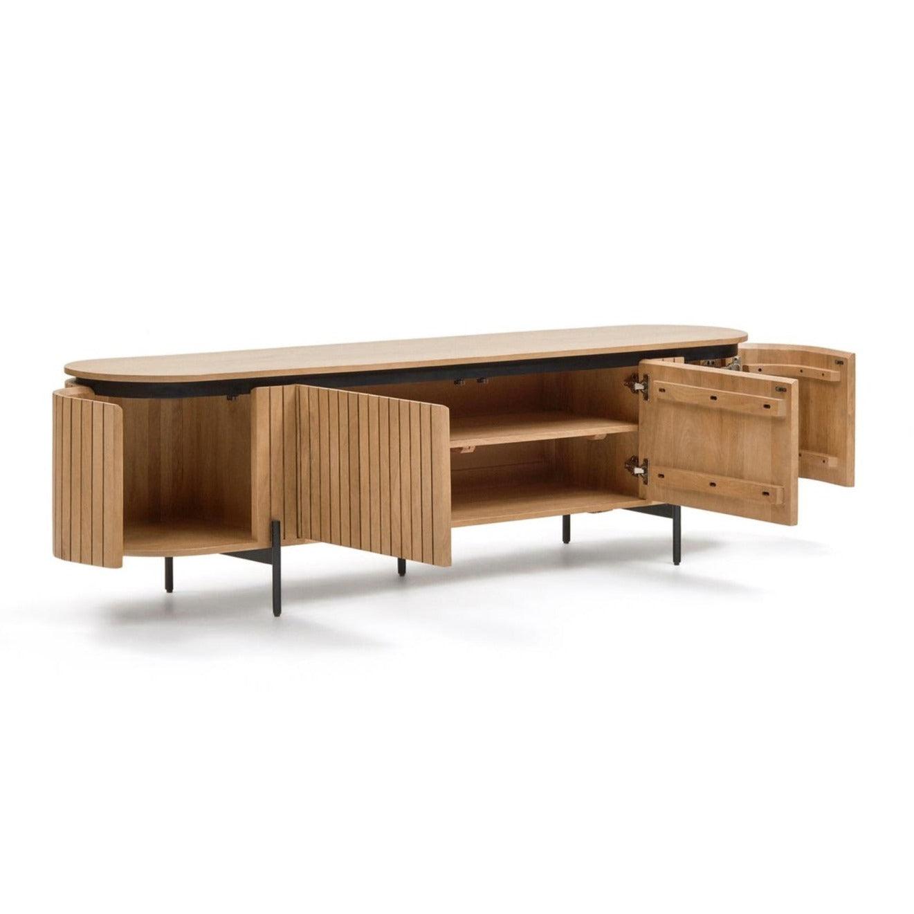 Szafka RTV LICIA lite drewno mango La Forma Eye on Design