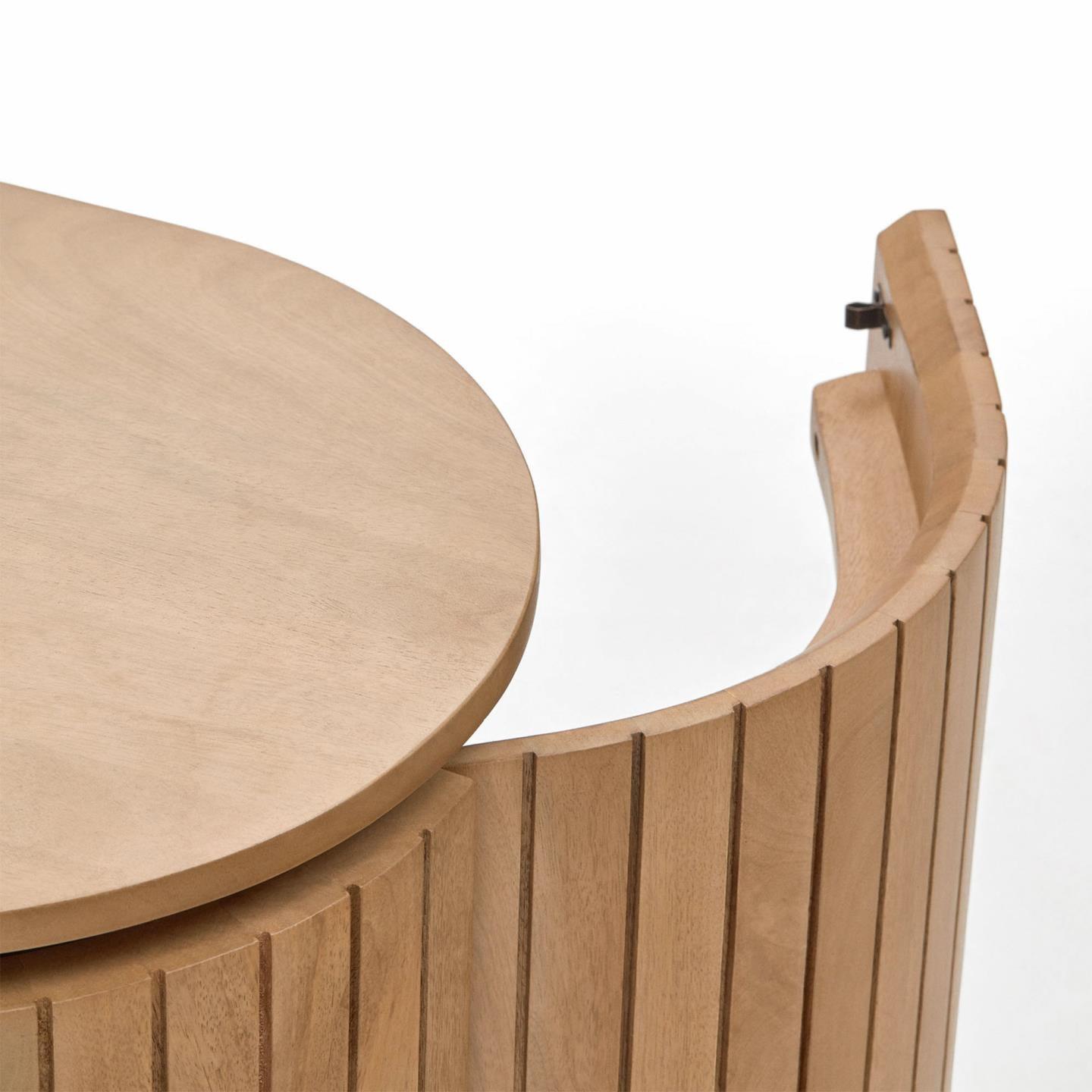 Szafka RTV LICIA lite drewno mango La Forma Eye on Design