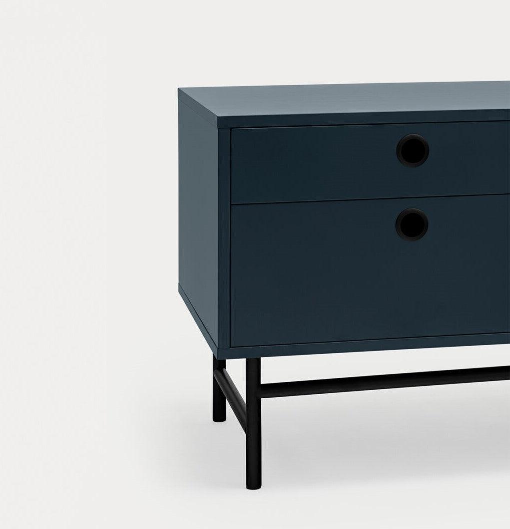 Szafka RTV mała PUNTO ciemnoniebieski Teulat Eye on Design