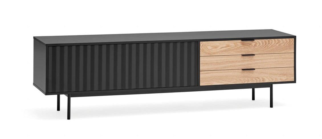 Szafka RTV SIERRA 2D czarny – Teulat