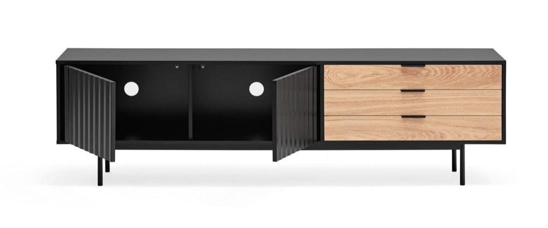 Szafka RTV SIERRA 2D czarny – Teulat