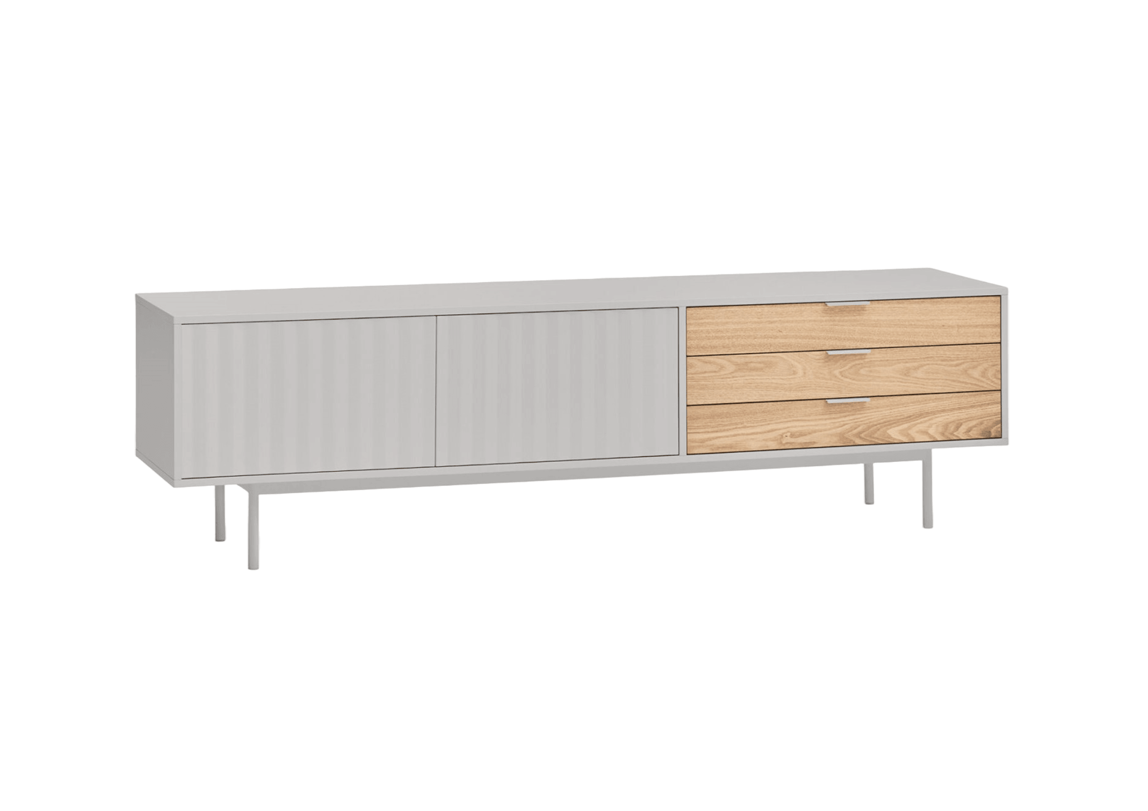 Szafka RTV SIERRA 2D szary Teulat Eye on Design