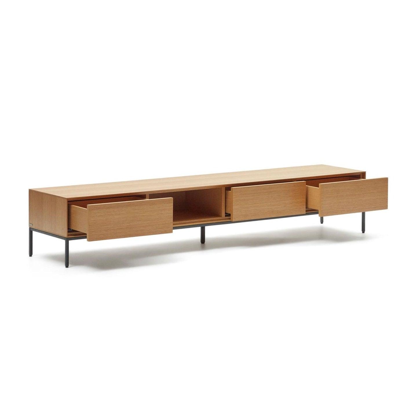 Szafka RTV VEDRANA fornir dębowy La Forma Eye on Design