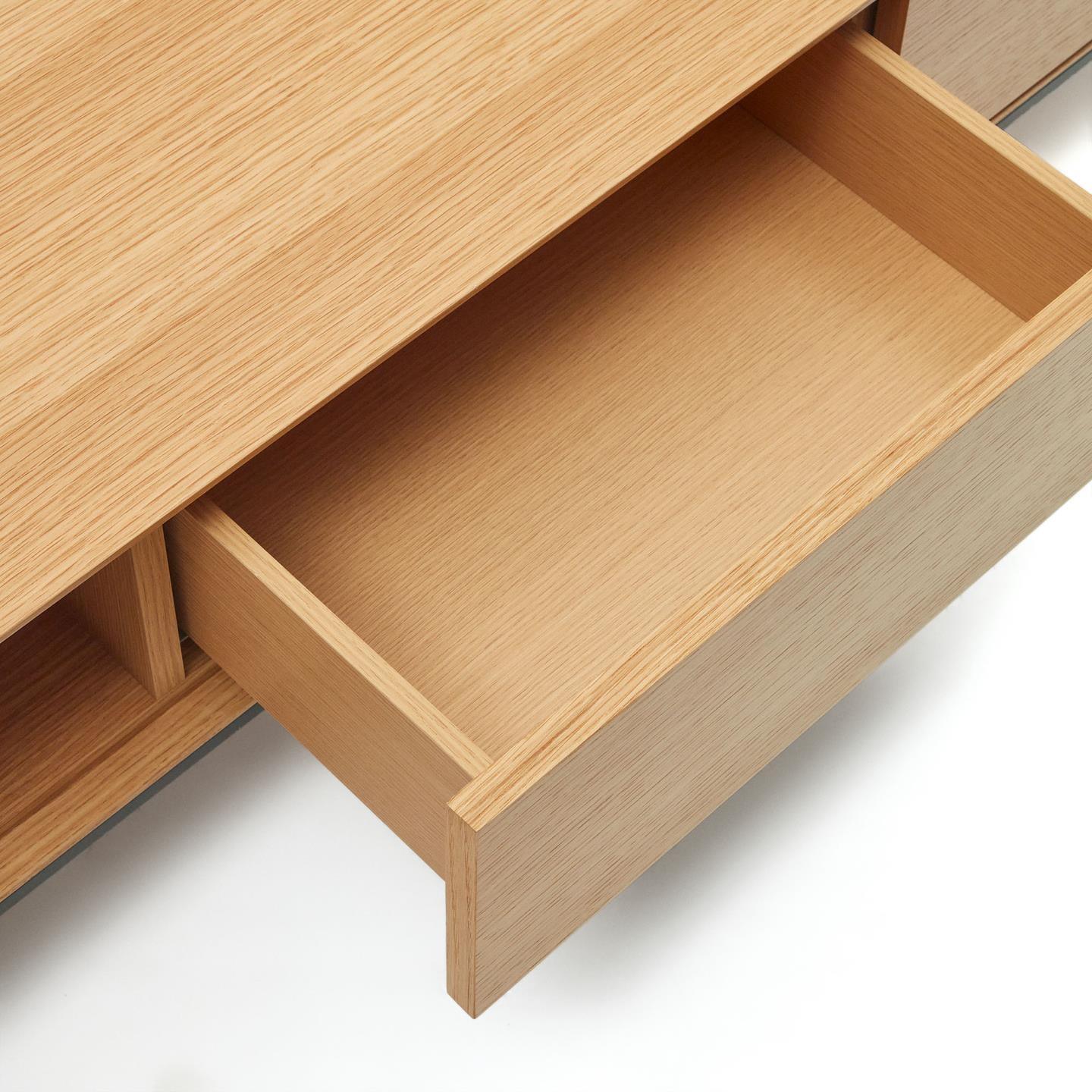 Szafka RTV VEDRANA fornir dębowy La Forma Eye on Design