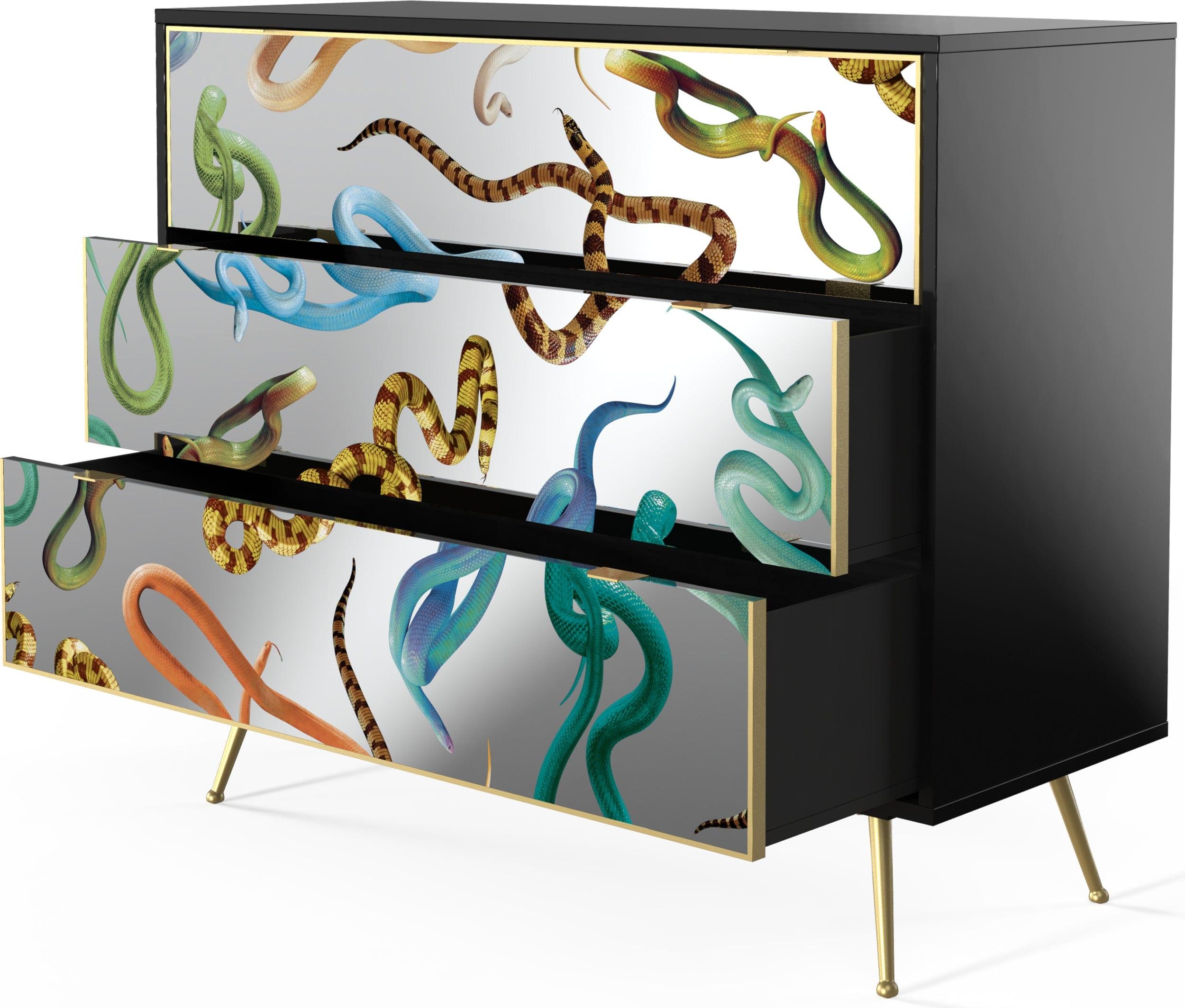 Szafka SNAKES z 3 szufladami Seletti Eye on Design