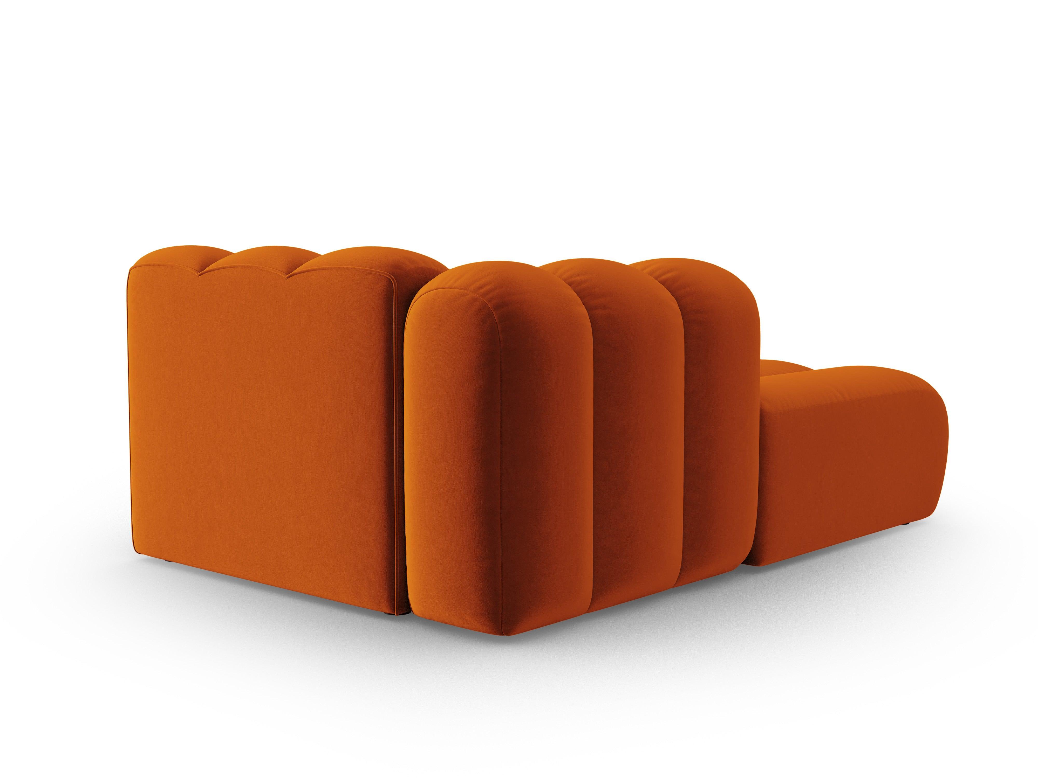 Szezlong aksamitny lewostronny SKYLER ceglany Interieurs 86 Eye on Design