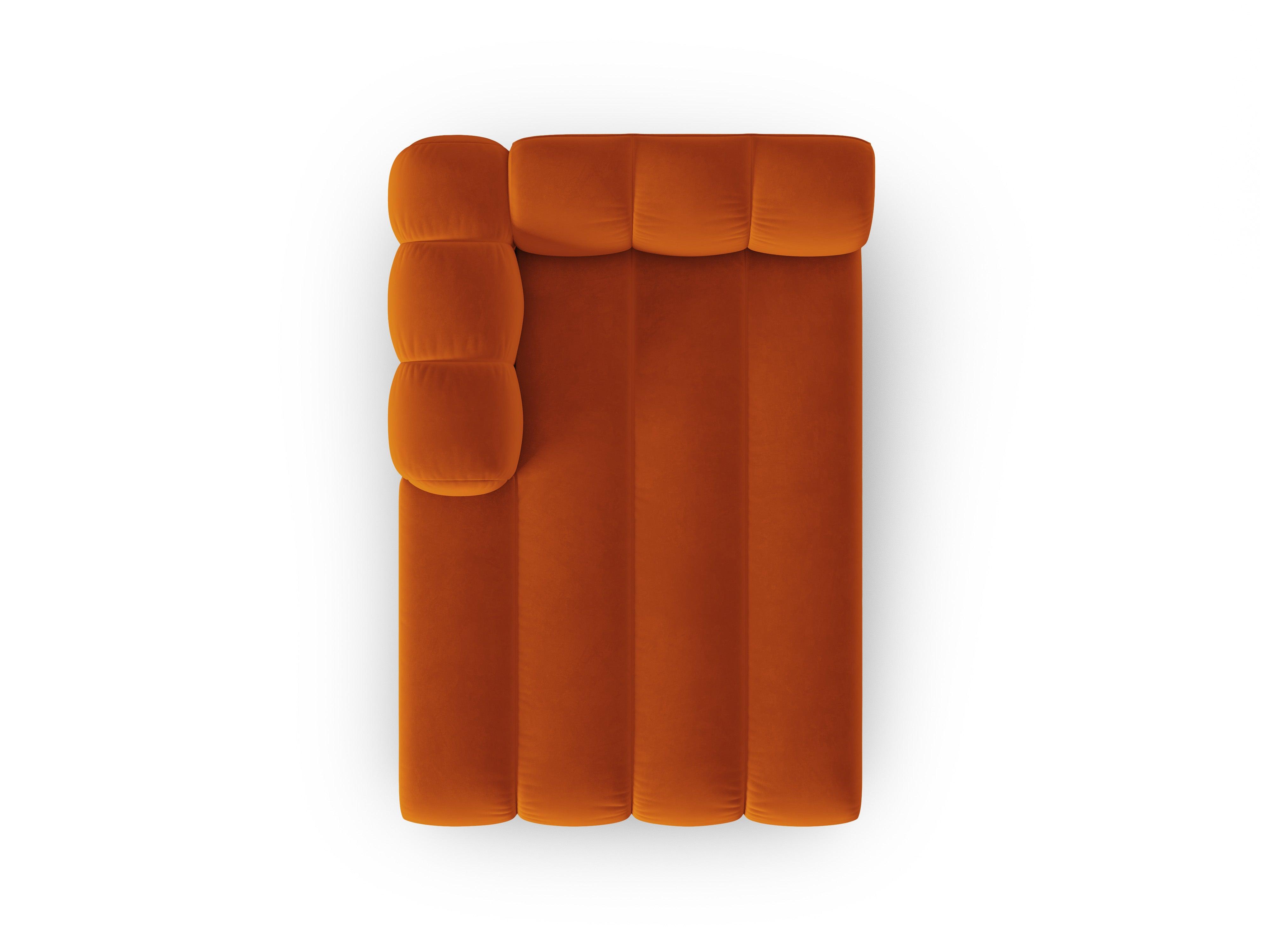 Szezlong aksamitny lewostronny SKYLER ceglany Interieurs 86 Eye on Design