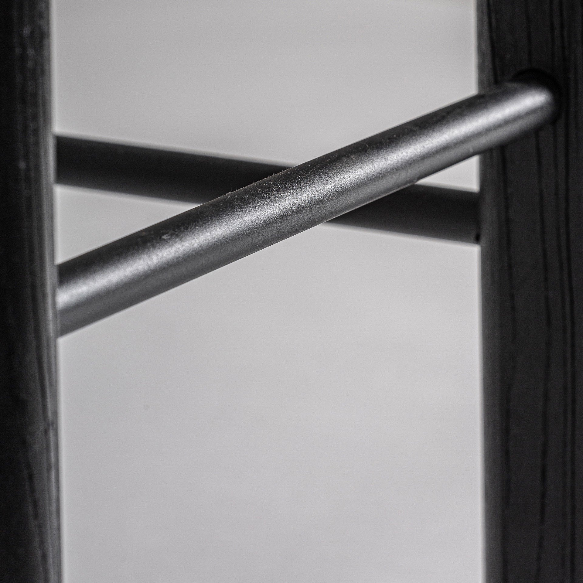 JACQUARD Bar Stool Gray with Black Woven Base