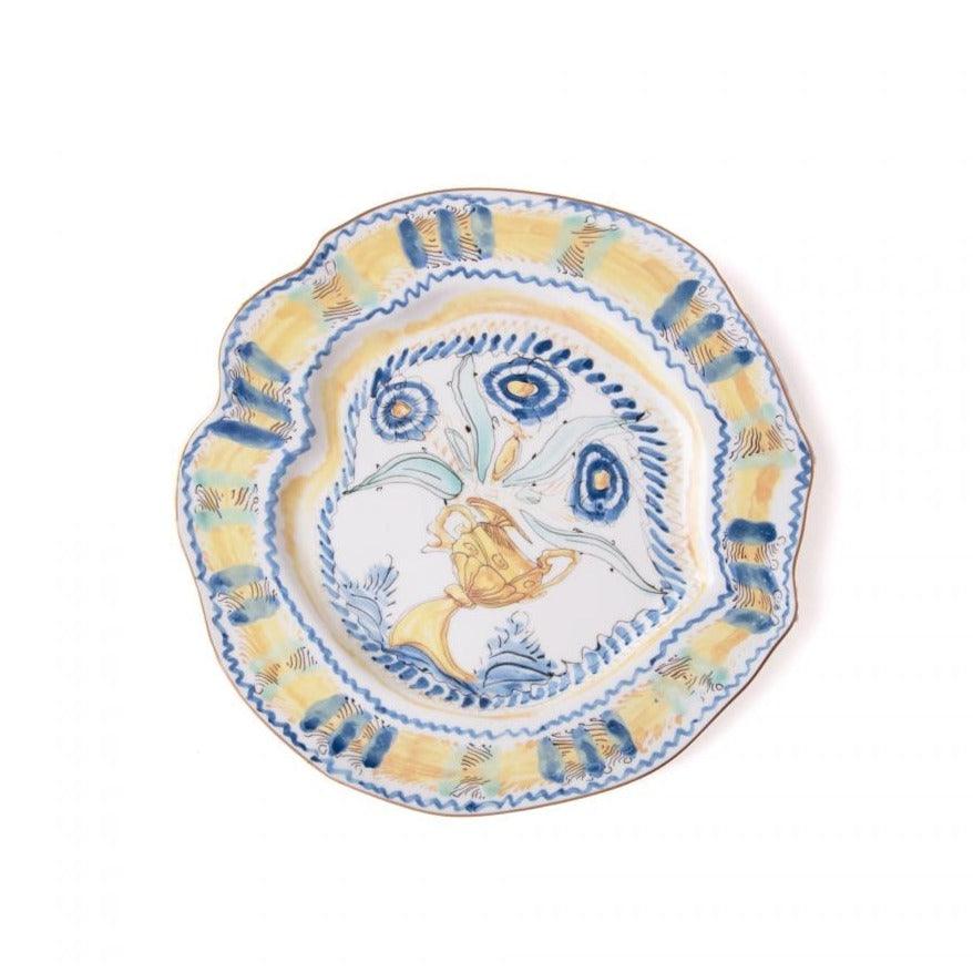 Talerz CLASSICS ON ACID - SPANISH YELLOW porcelanowy Seletti Eye on Design