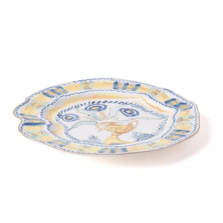 Talerz CLASSICS ON ACID - SPANISH YELLOW porcelanowy Seletti Eye on Design