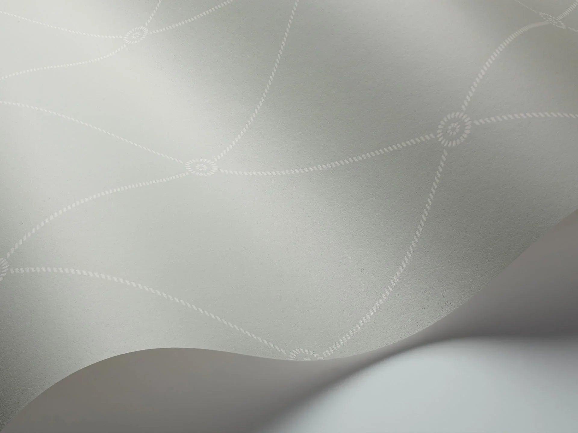 Tapeta ARCHIVE ANTHOLOGY - Large Georgian Rope Trellis seledynowy Cole & Son Eye on Design