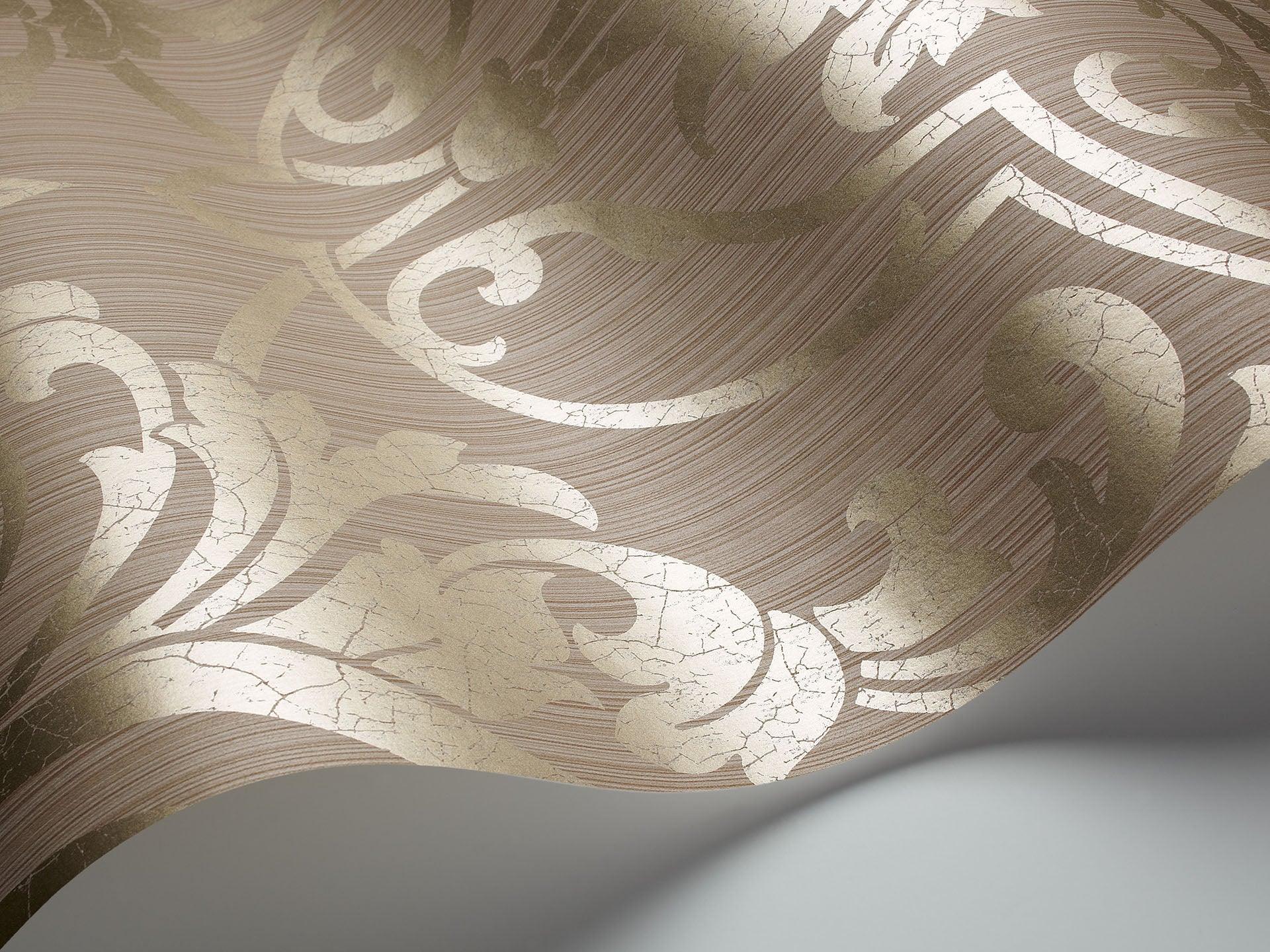 Tapeta ARCHIVE TRADITIONAL - Petersburg Damask metaliczne złoto Cole & Son Eye on Design