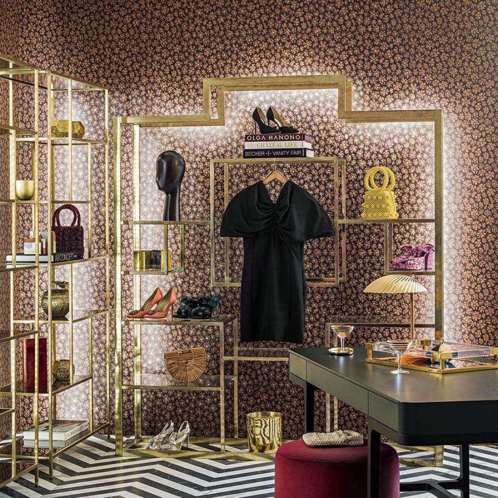 Wallpaper with Abstract Pattern ARDMORE JABULA - Savanna Shell Ochre