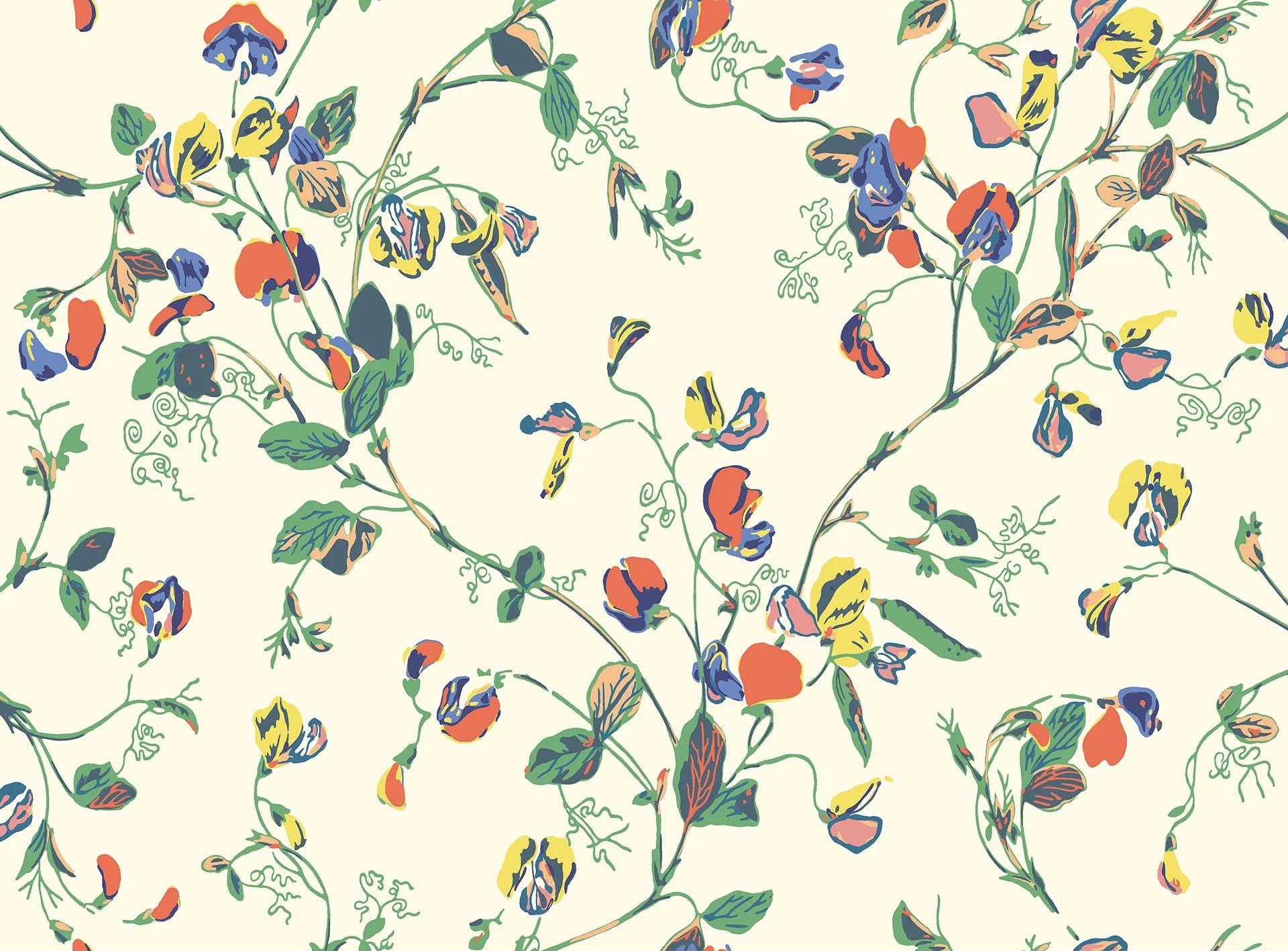 Tapeta BOTANICAL BOTANICA - Sweet Pea kremowy Cole & Son Default Title Eye on Design