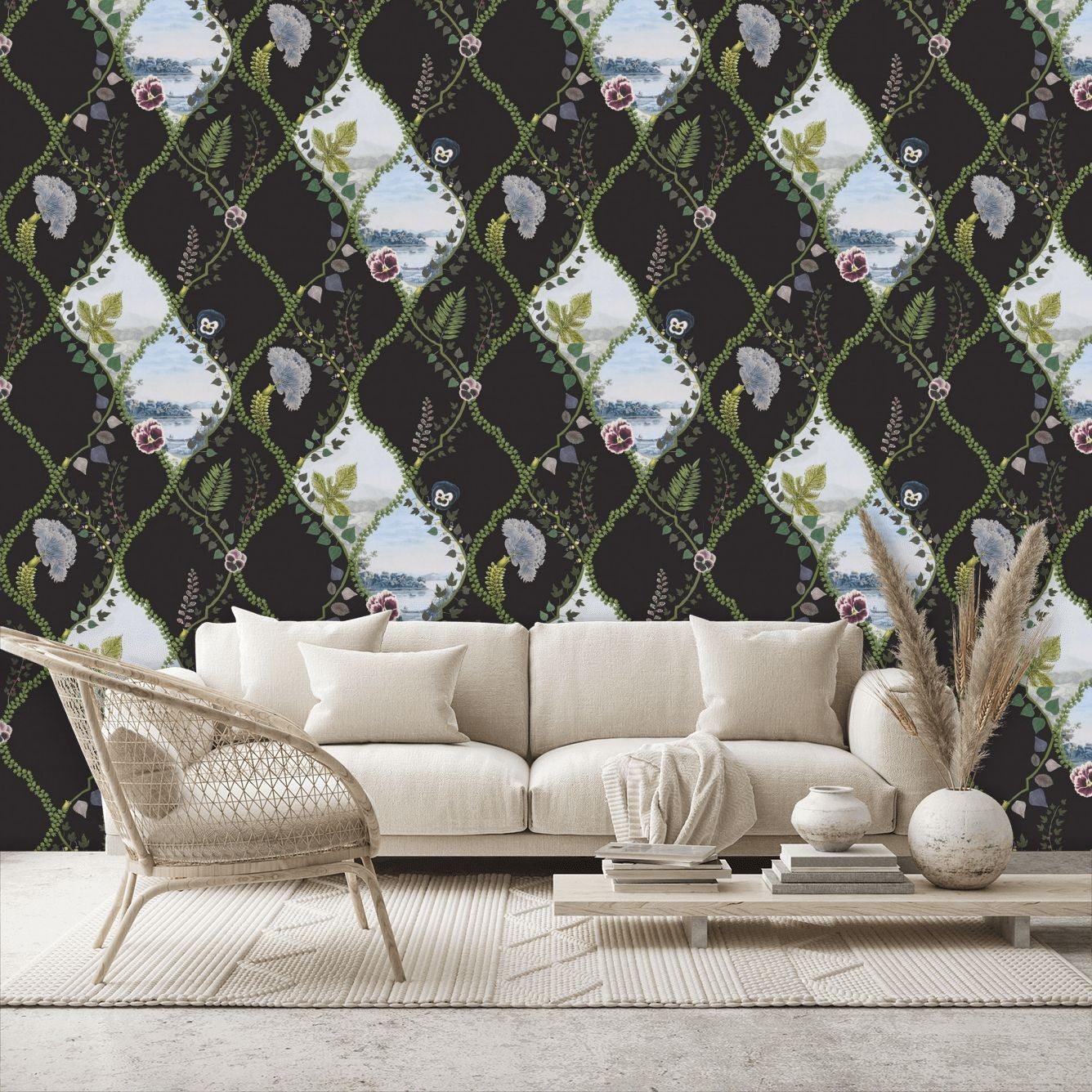 Tapeta COUP DE VENT CREPUSCULE czarny Christian Lacroix Eye on Design