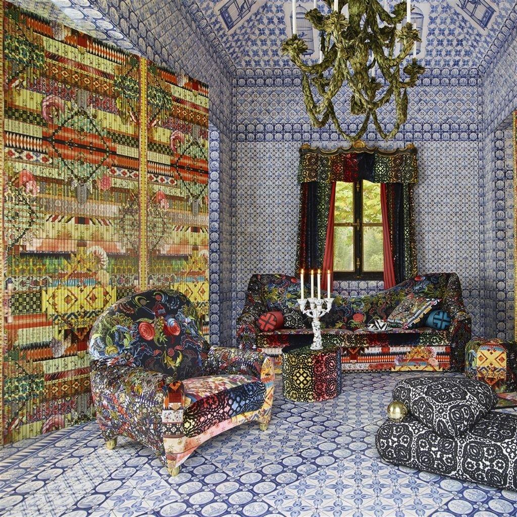 Tapeta FETICHE ARLEQUIN czerwony Christian Lacroix Eye on Design