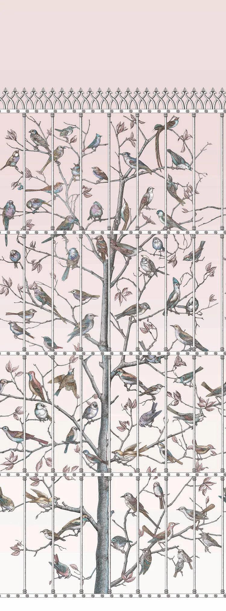 Tapeta FORNASETTI - Uccelli różowy Cole & Son Default Title Eye on Design