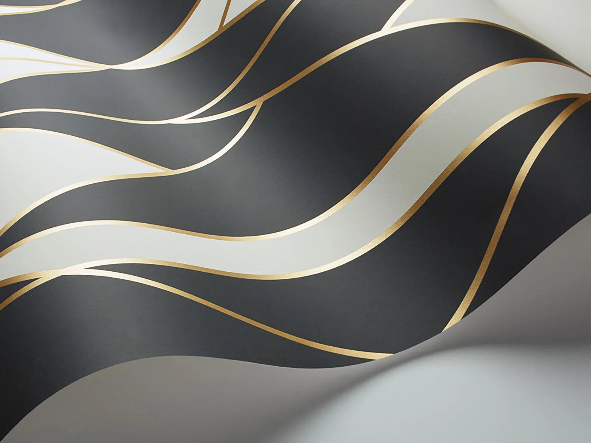 Tapeta GEOMETRIC II - Oblique czarny Cole & Son Eye on Design