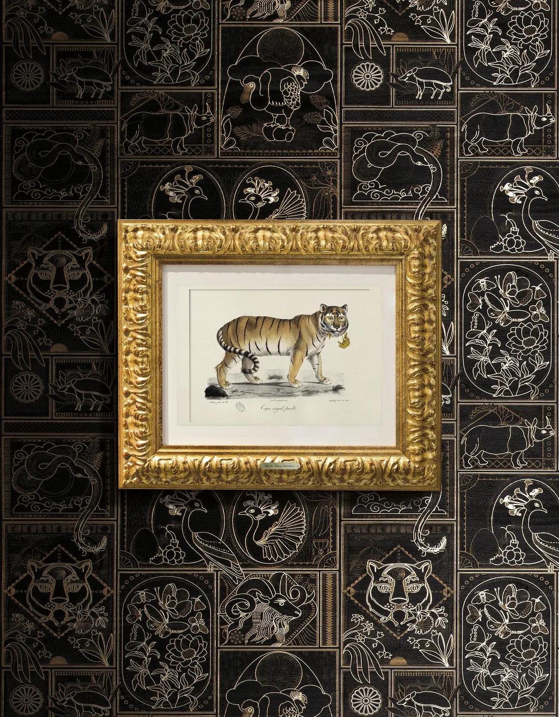 Tapeta GOLDEN TIGER - EBONY fornir drewniany Arte Eye on Design