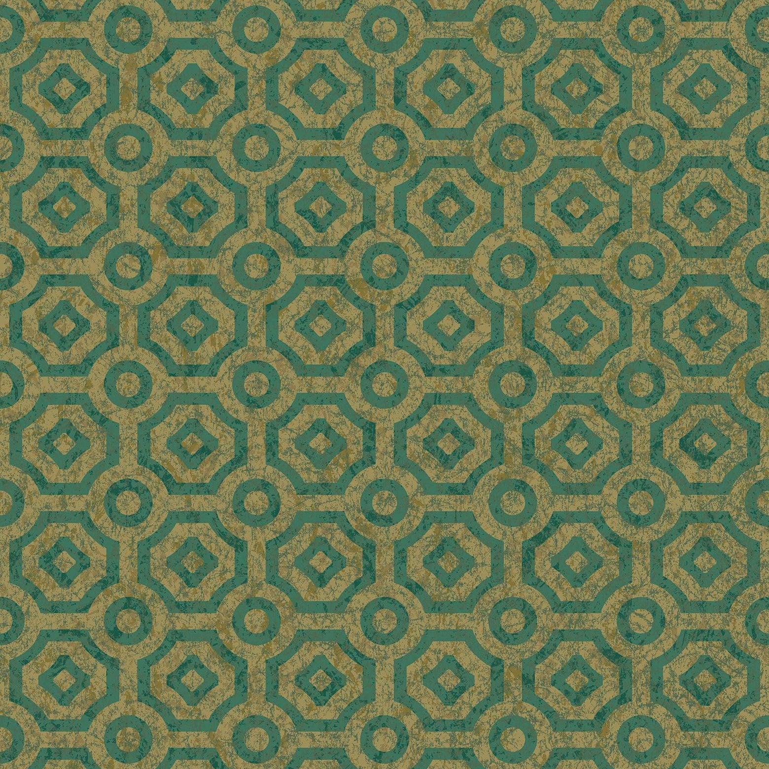 Tapeta HRP GREAT MASTERS - Queen's Quarter metaliczne złoto na szmaragdzie Cole & Son Default Title Eye on Design