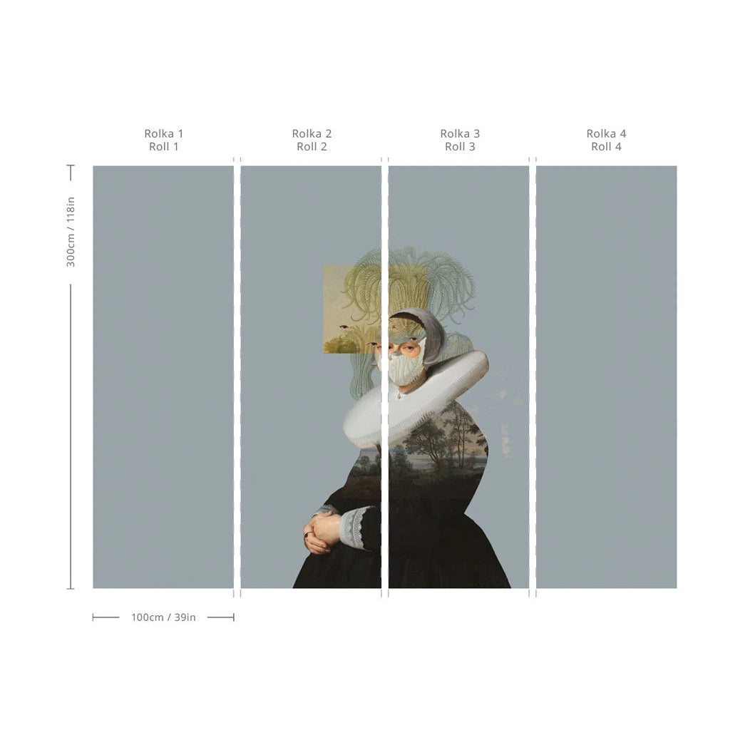 Vlies-Tapete LANDSCAPE MUSE blau