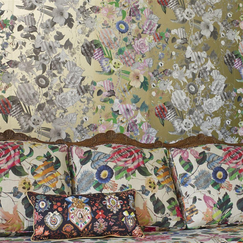 Tapeta MALMAISON - RÉGLISSE czarny – Christian Lacroix
