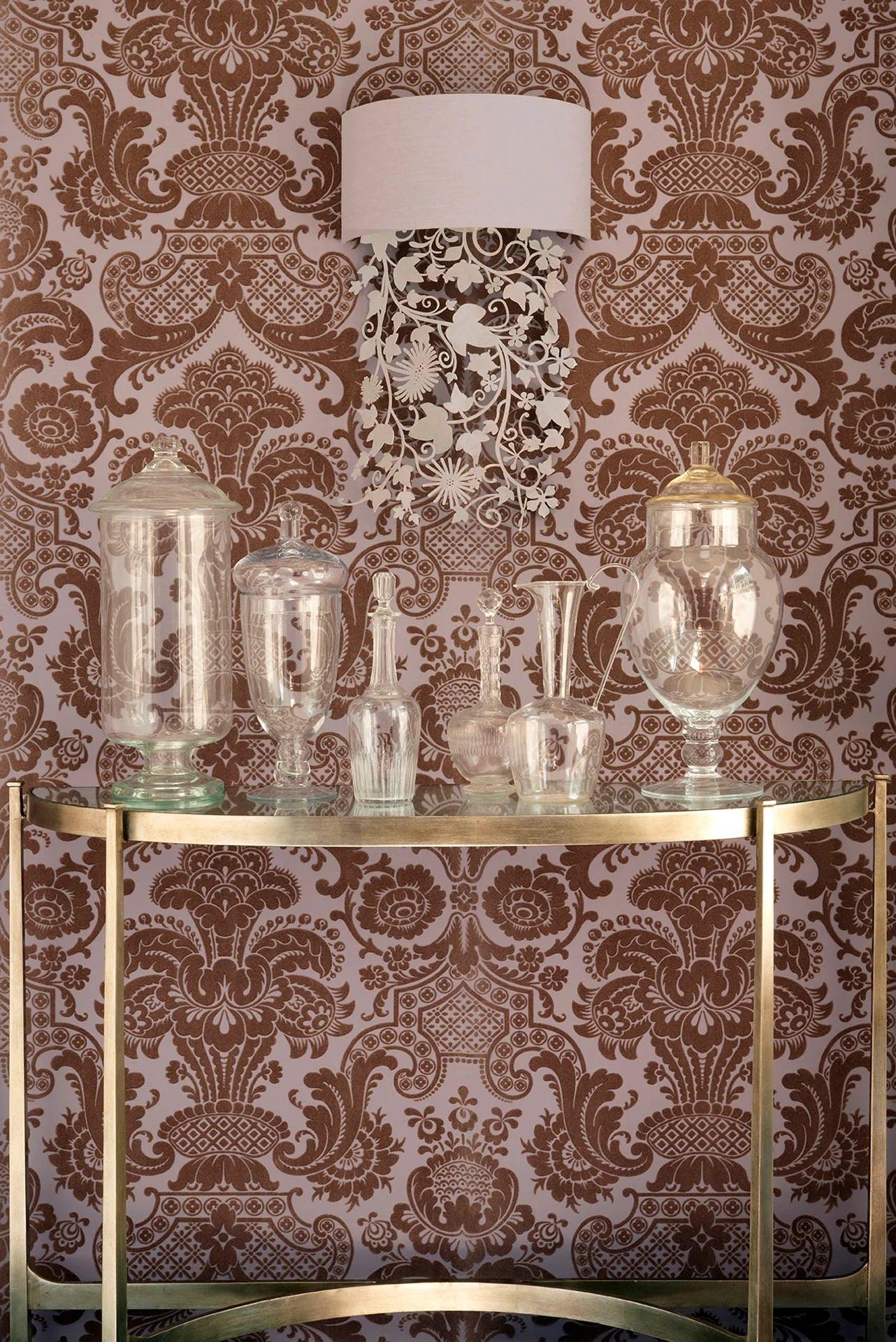 Tapeta MARIINSKY DAMASK - Petrouchka szary Cole & Son Eye on Design