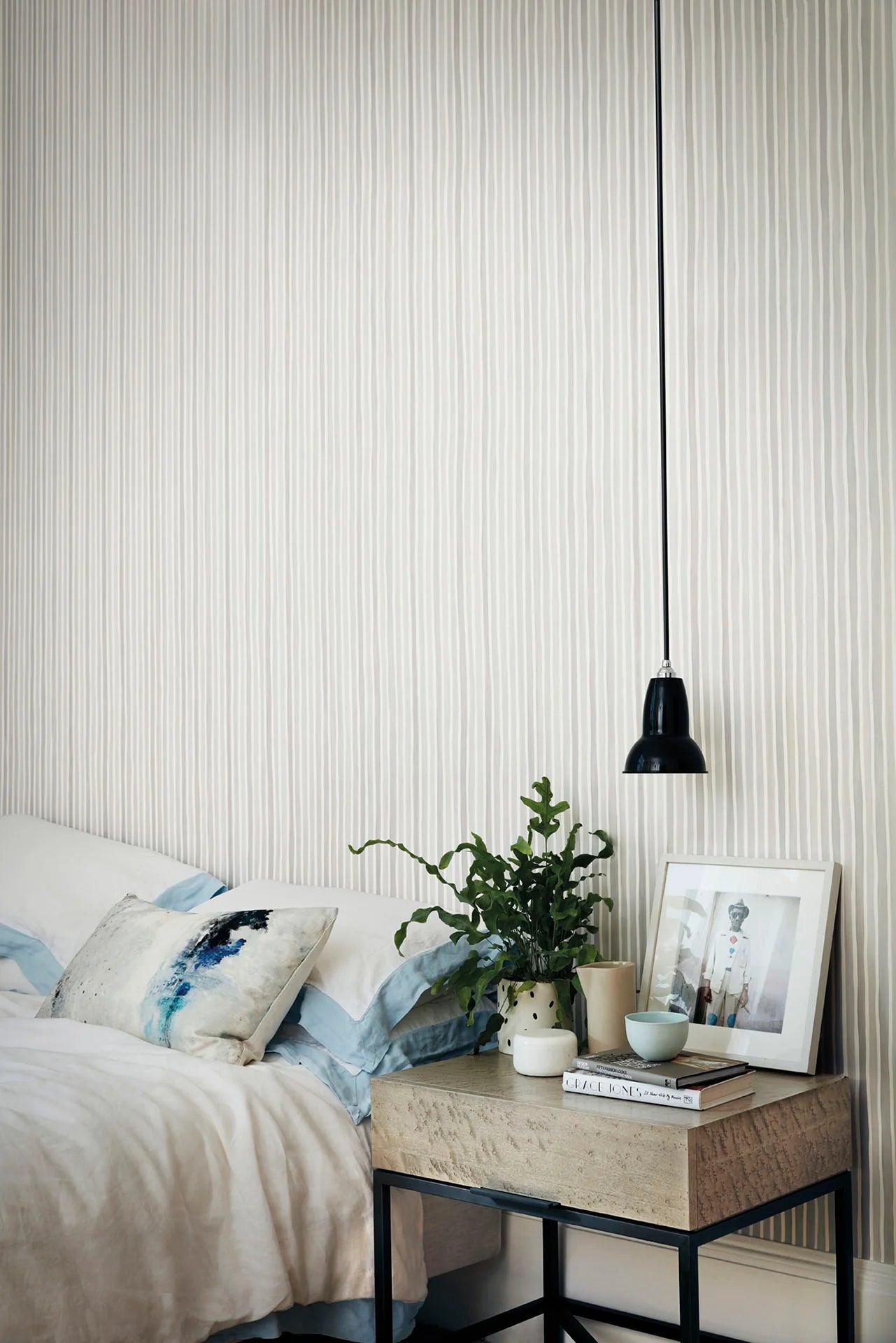 Tapeta MARQUEE STRIPES - Croquet Stripe szary Cole & Son Eye on Design