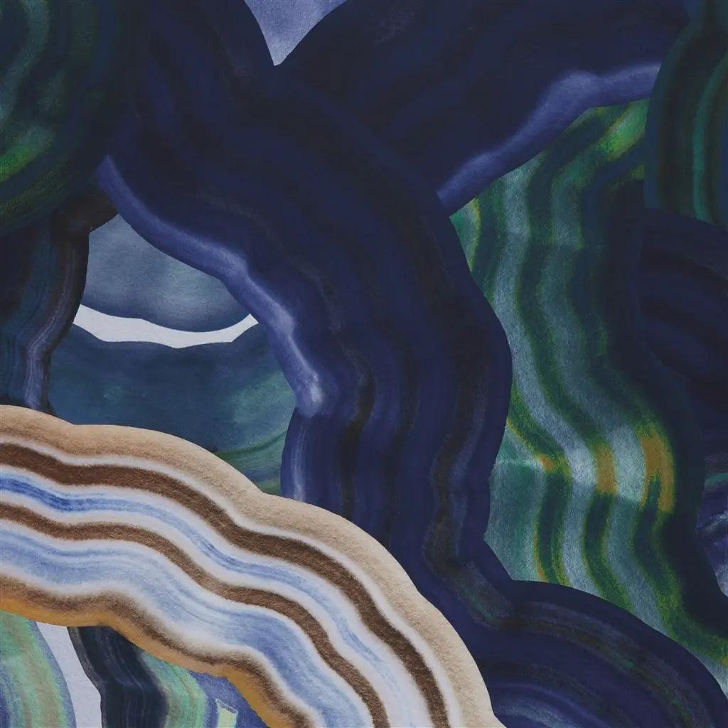 Tapeta MINERAL CREEK AGATE granatowy Christian Lacroix Eye on Design