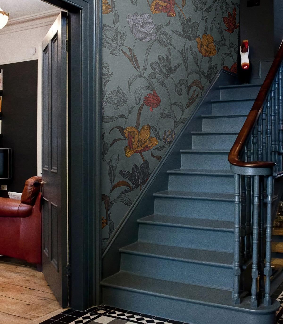 Tapeta ORANGE FLOWERS Wallcolors Eye on Design