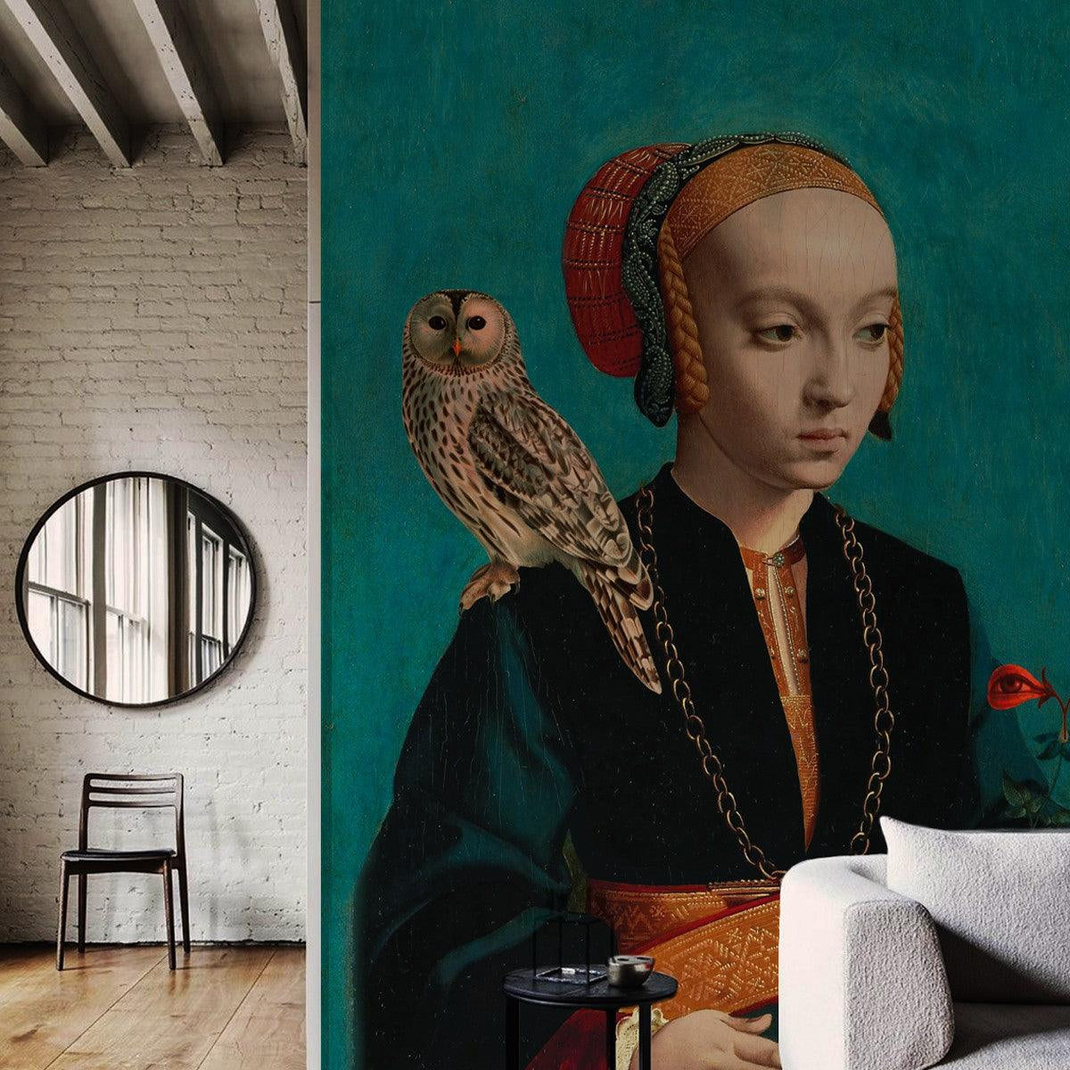 Tapeta OWL LADY Wallcolors Eye on Design