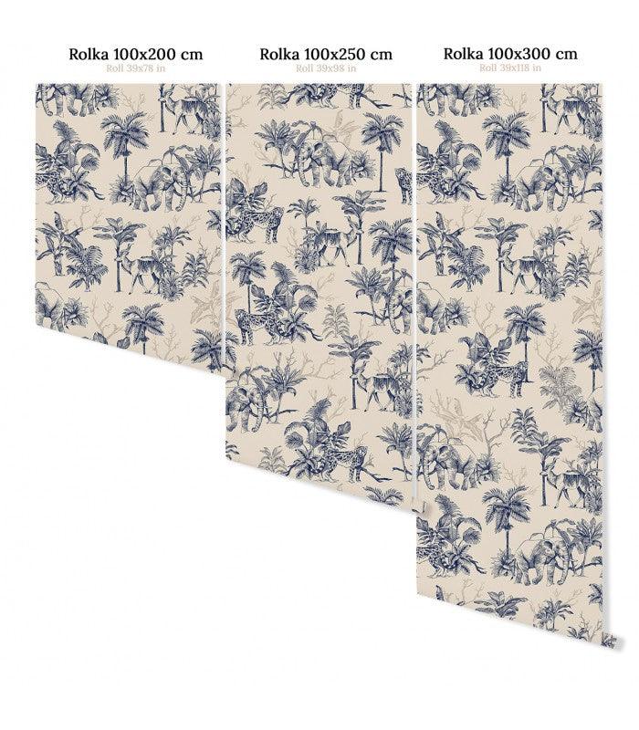 Tapeta POWER OF JUNGLE SEPIA Wallcolors Eye on Design