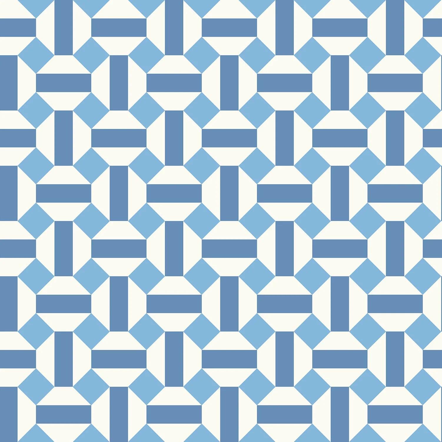 Tapeta SEVILLE - Alicatado niebieski Cole & Son Eye on Design