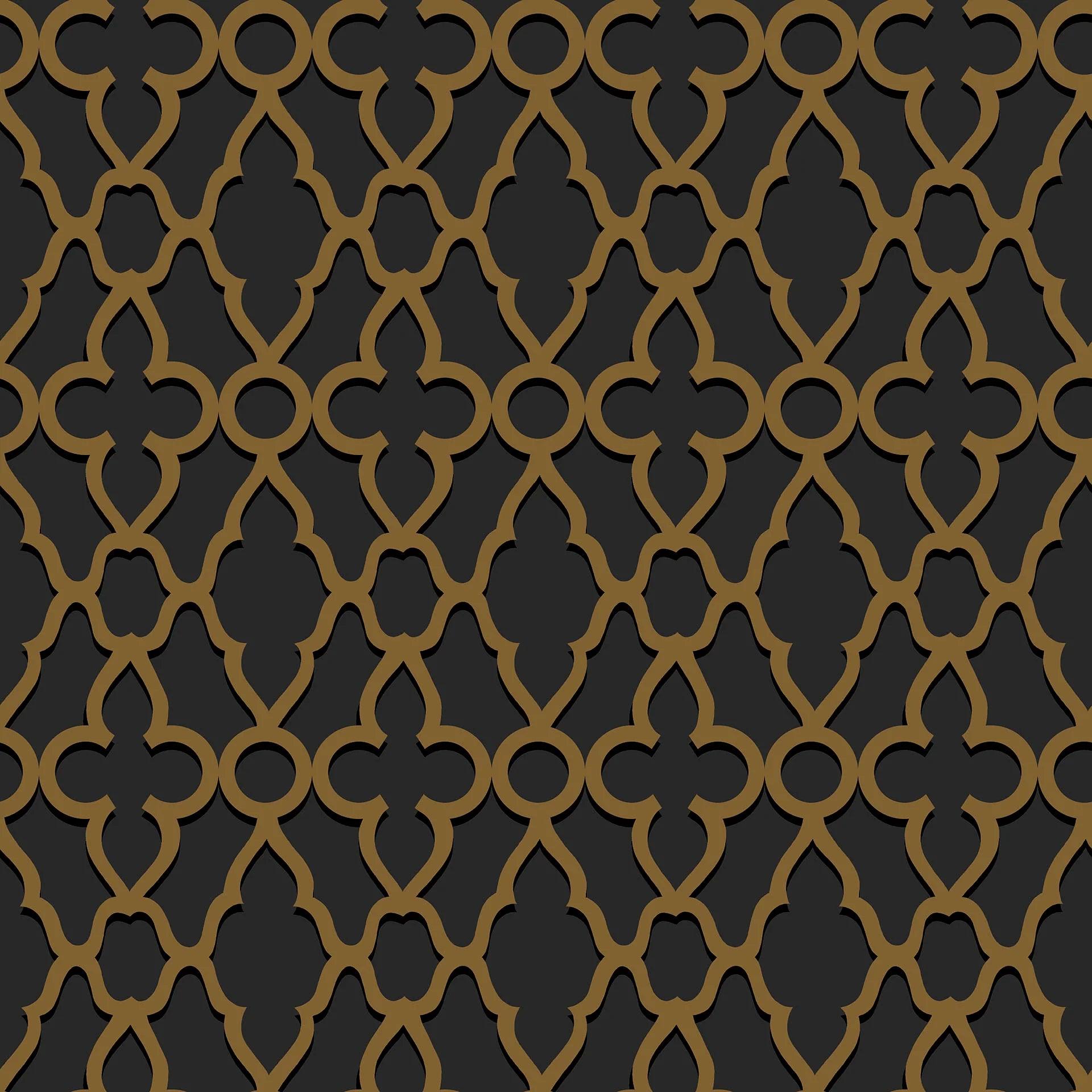 Tapeta THE PEARWOOD COLLECTION - Treillage metaliczny brąz Cole & Son Eye on Design