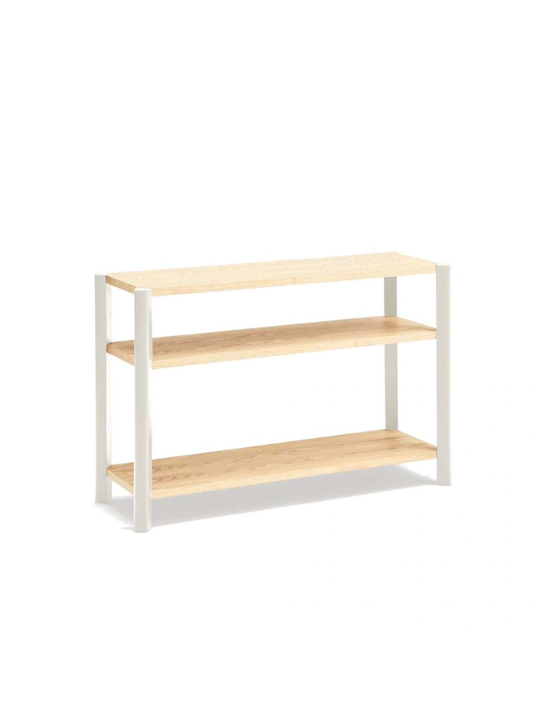 BONA Oak Wood Shelf with Beige Base