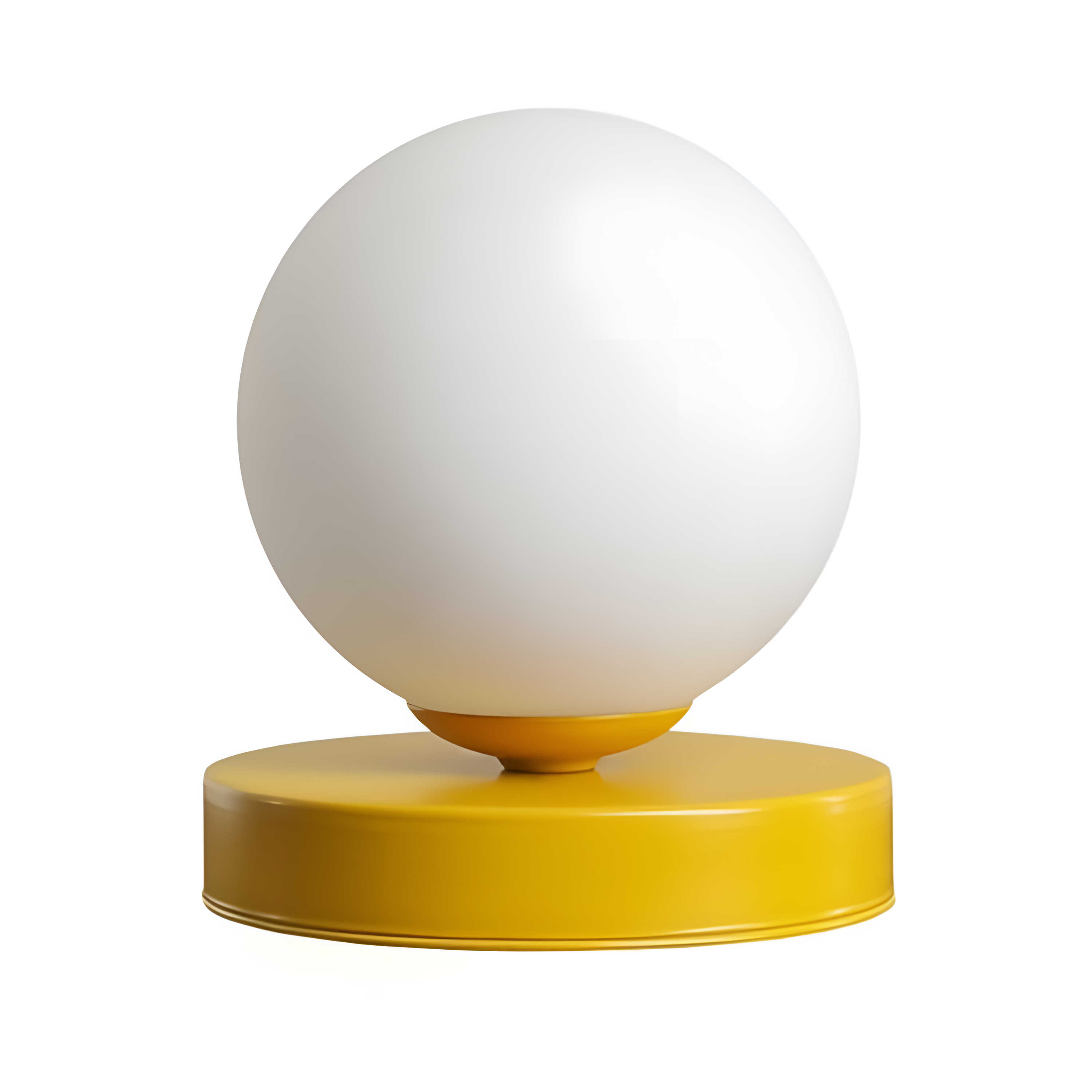 Table lamp mustard ball