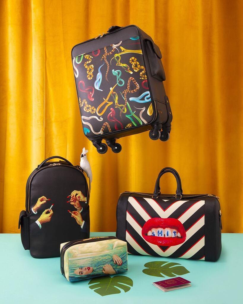 Torba na ramię LIPSTICKS czarny Seletti Eye on Design