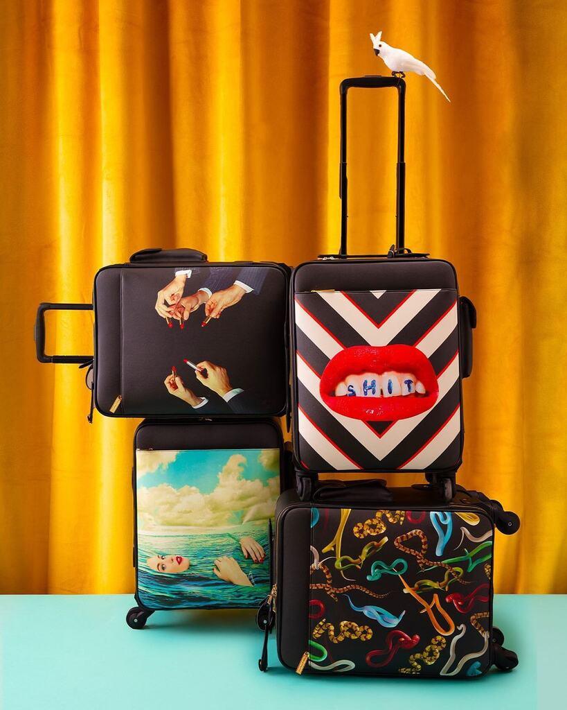 Torba na ramię SNAKES czarny Seletti Eye on Design