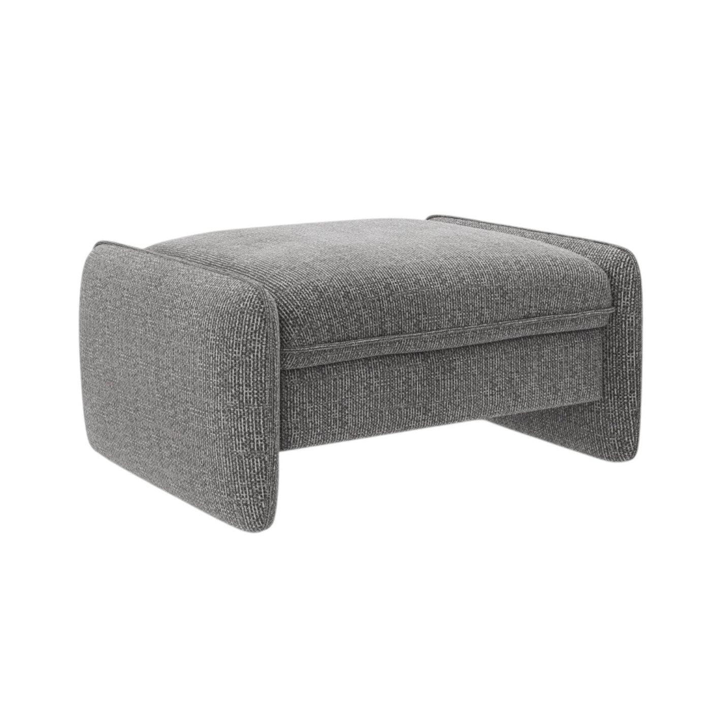 Pouf GEORGIA dunkelgrau Chenille