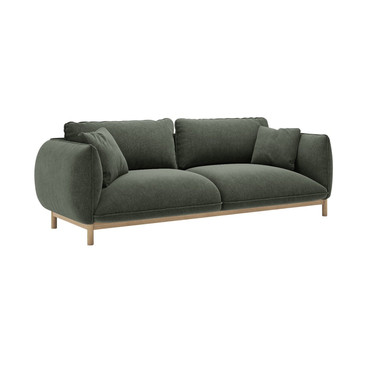3-seater Sofa ADA green chenille