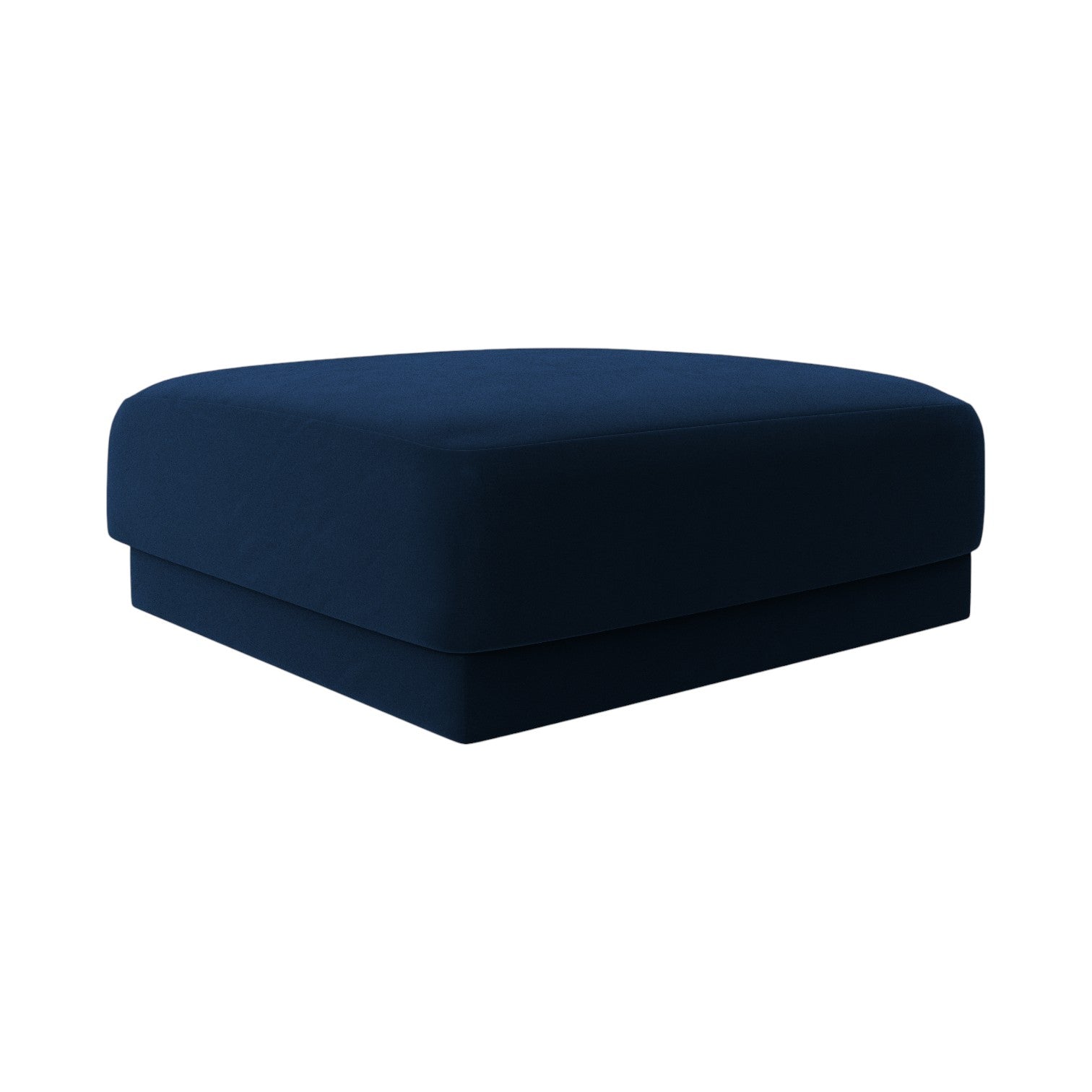 Velvet pouf miley royal navy blue