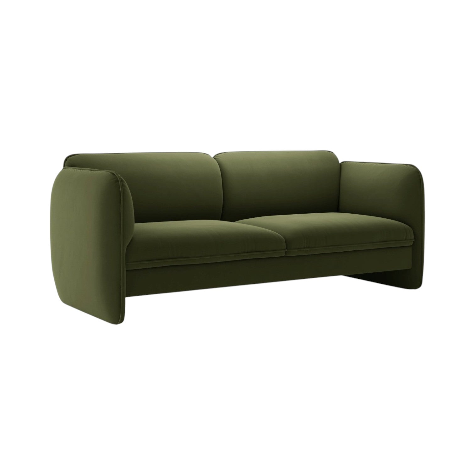 Sofa aus Samt 3-sitzig GEORGIA grün