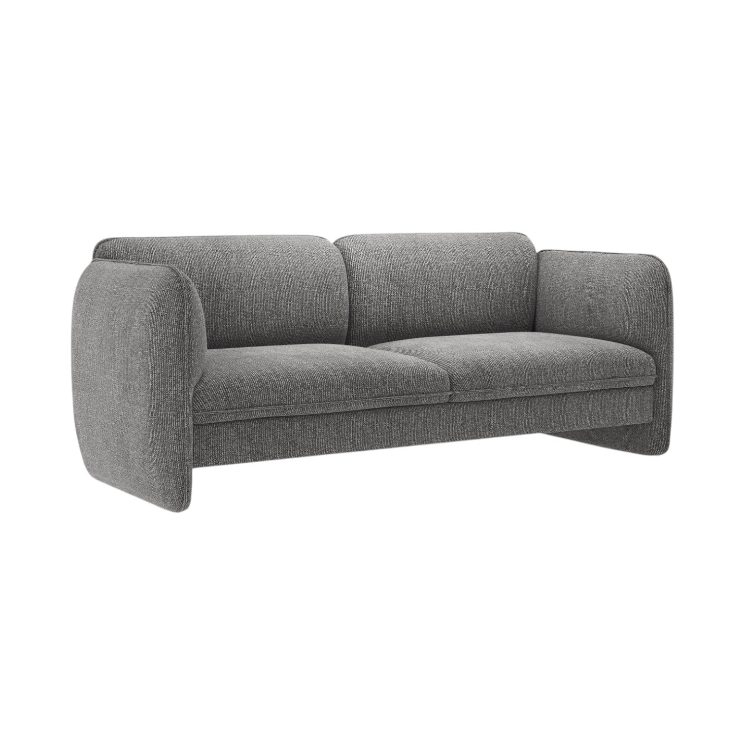 3-seater Sofa GEORGIA dark gray chenille