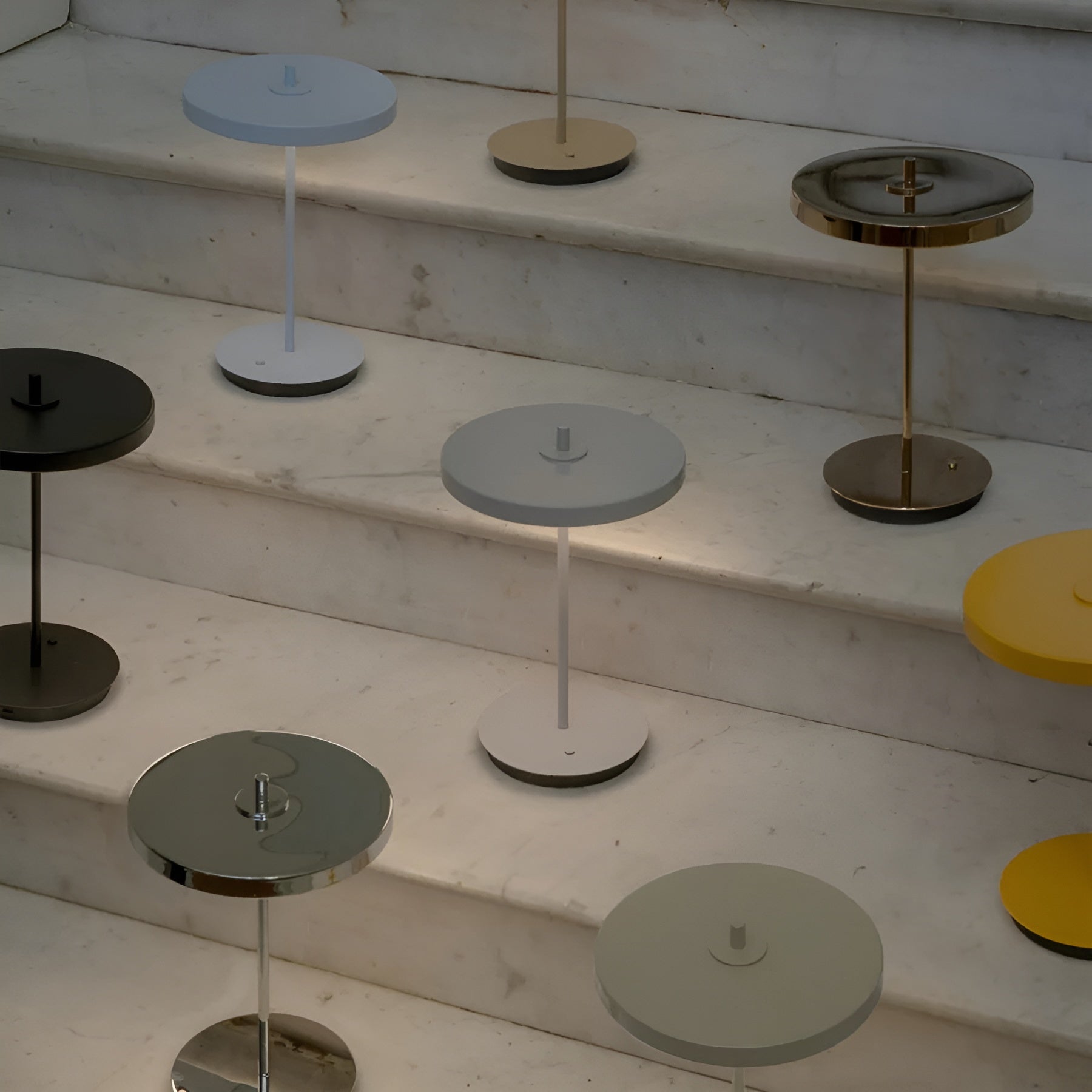 Tragbare Lampe ASTERIA MOVE MONOCHROME hellblau