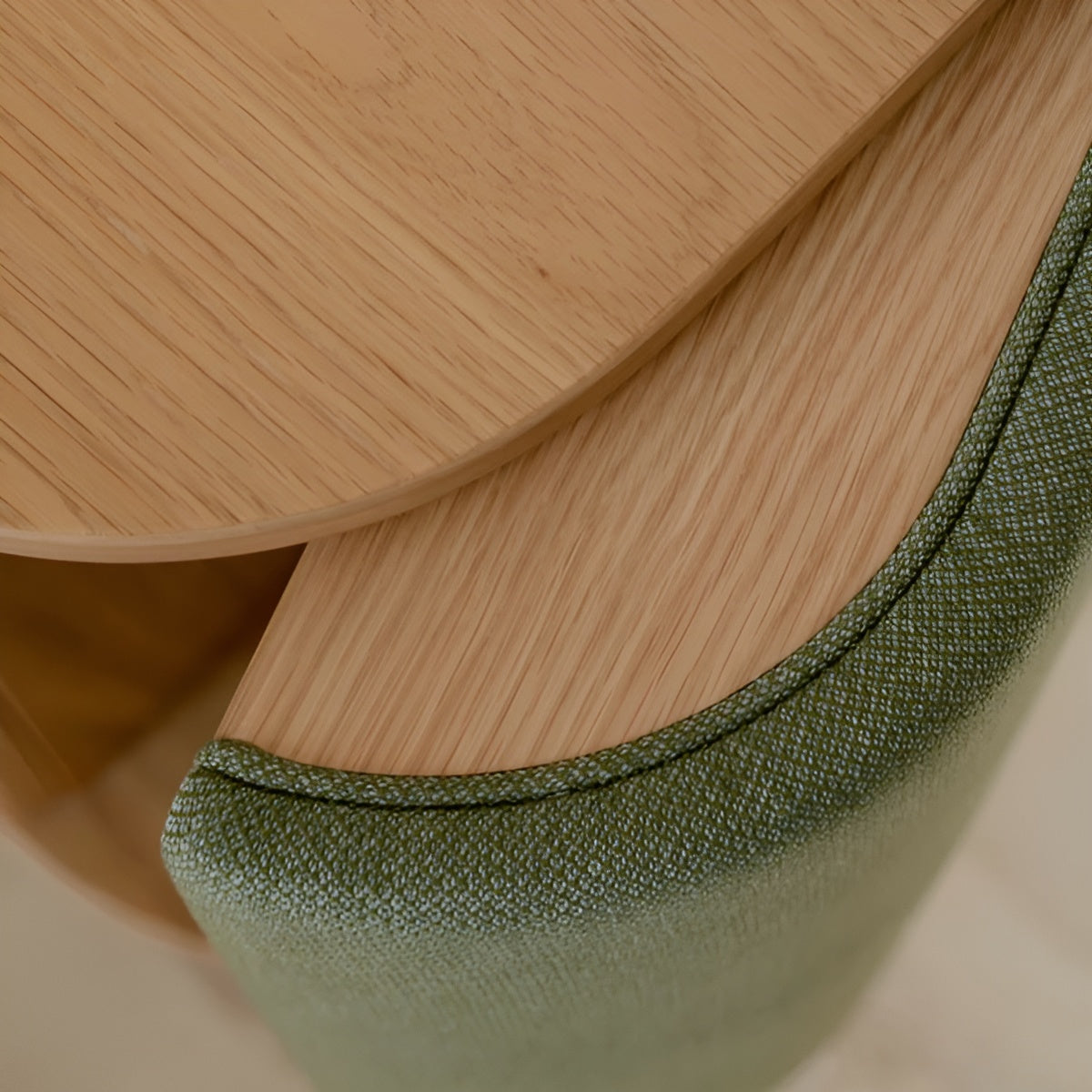 Kommode TREASURES grün mit Eiche