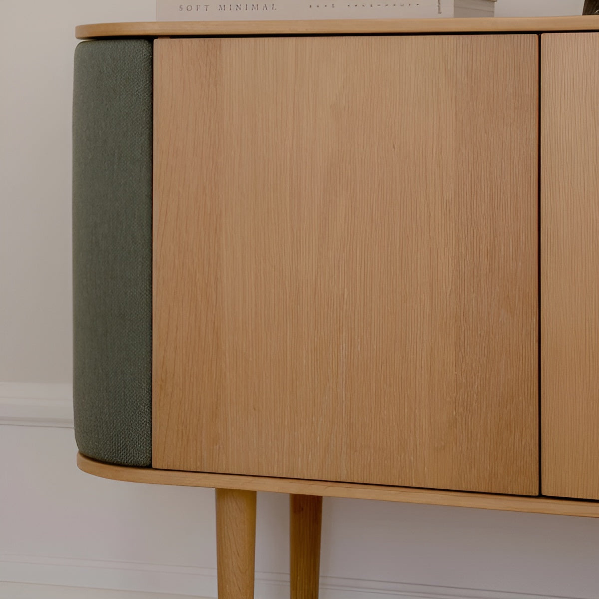 Kommode TREASURES grün mit Eiche