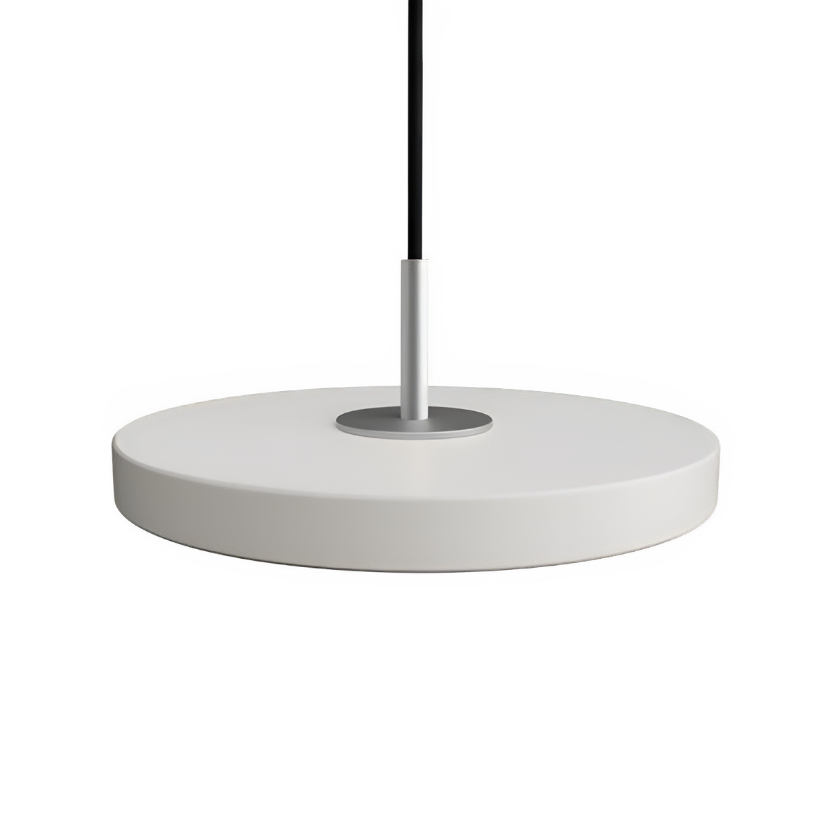 Pendelleuchte ASTERIA MICRO hellgrau mit silbernem Einsatz